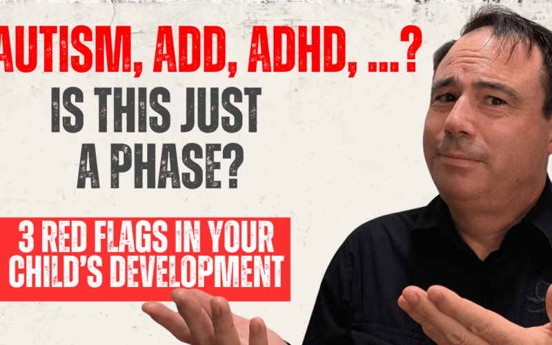 Podcast episode thumbnail: Patrick from Parenting Pivot with text ‘Is this just a phase?’ discussing early red flags in child development.