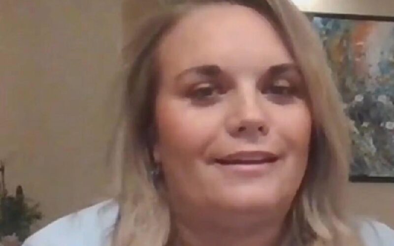 Marlene, a parent of a neurodivergent child, smiles softly while seated under the text “Grieving the Future We Imagined” — a powerful clip from the Parenting Pivot podcast about navigating diagnosis and finding unexpected joy.